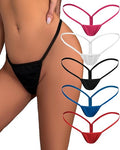 Women's XXL Thong Underwear 5 Pack Narrow Waistband