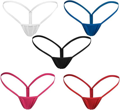 Women's XXL Thong Underwear 5 Pack Narrow Waistband