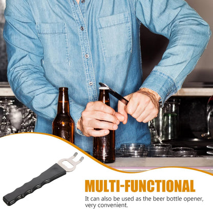 1 Piece Cast Iron & Stainless Steel Grill Lifter Tool - Heavy Duty BBQ Accessory for Safe Grill Movement