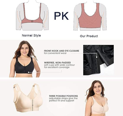 Women's Non-Wired Bra White XXL 1 Piece.