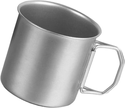 3-Piece Stainless Steel Cup Set Portable Stackable Metal Drinking Cups for Camping Hiking Picnic Outdoor Use Water Juice