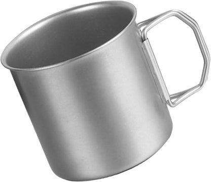 3-Piece Stainless Steel Cup Set Portable Stackable Metal Drinking Cups for Camping Hiking Picnic Outdoor Use Water Juice