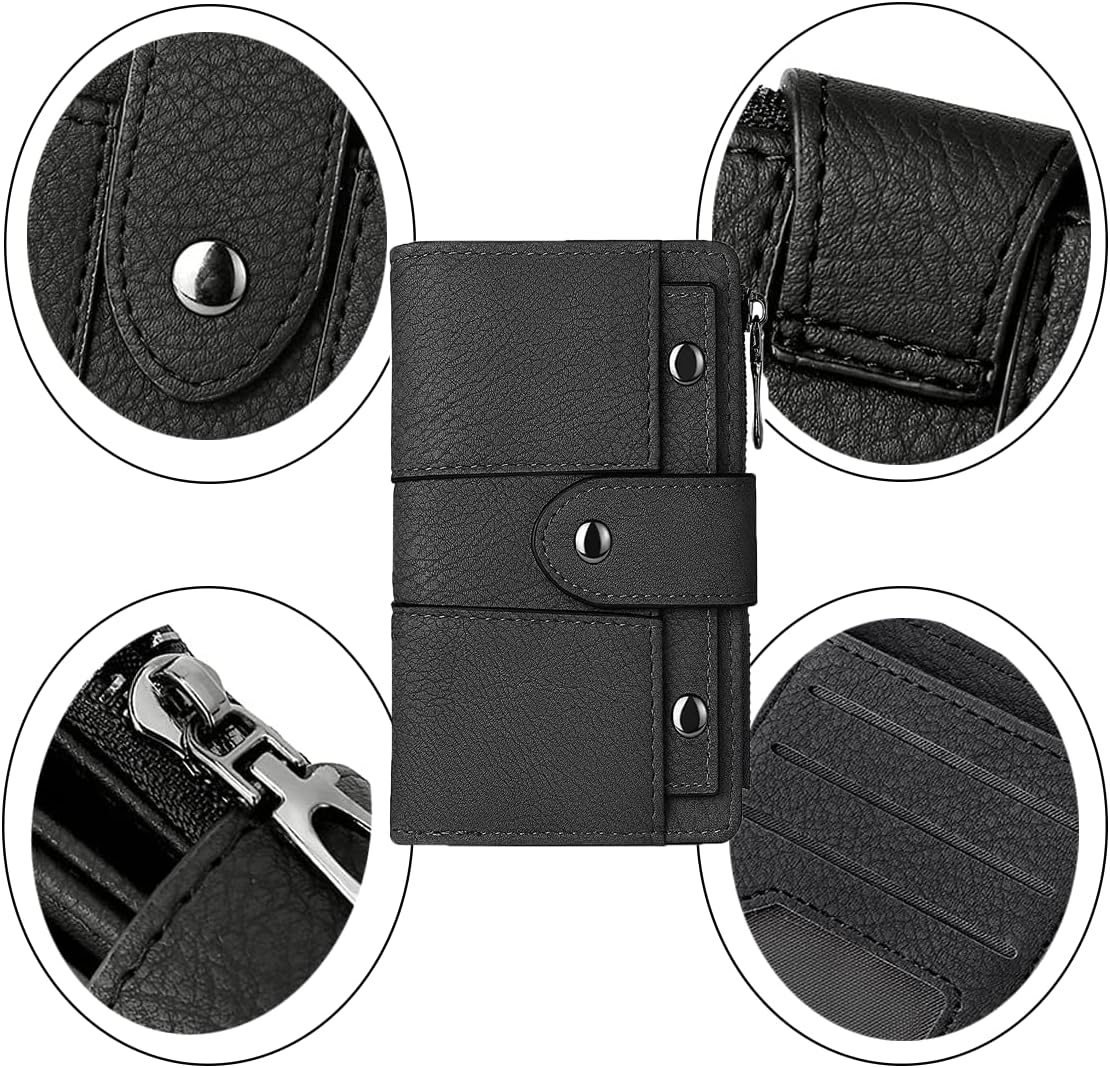 Women's Faux Leather Wallet Light Grey Coin Purse Card Holder.