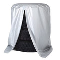 4-Piece Silver Waterproof Winter/Summer Car Tyre Covers - 73cm x 110cm.