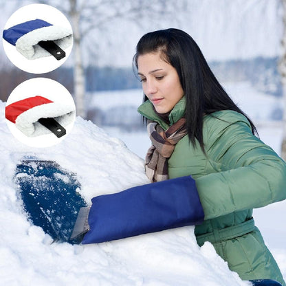 2 in 1 Car Ice Scraper and Window Cleaner Set Red and Blue 2 Pieces.
