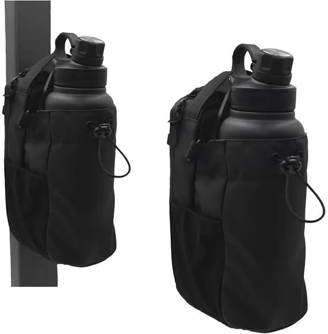 Magnetic Sports Bag - Water-resistant Fitness Tote - Portable Unisex Gym Travel Bag - Black. Hover Image