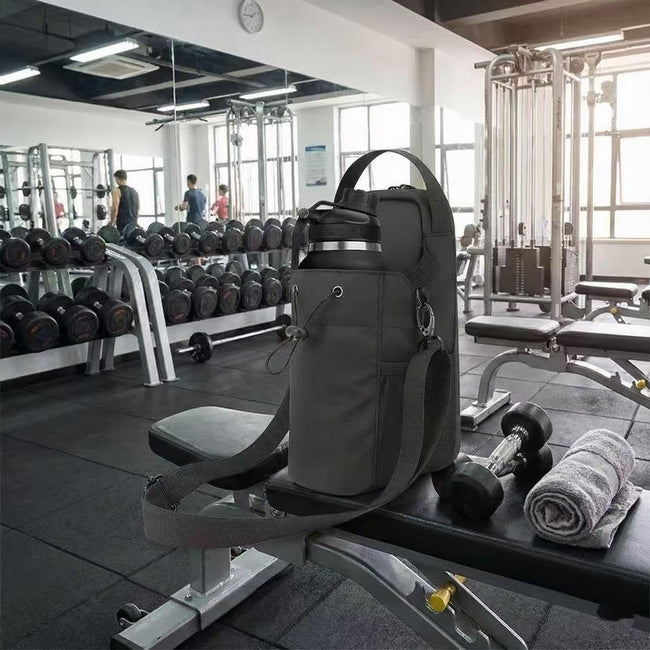 Magnetic Sports Bag - Water-resistant Fitness Tote - Portable Unisex Gym Travel Bag - Black Main Image