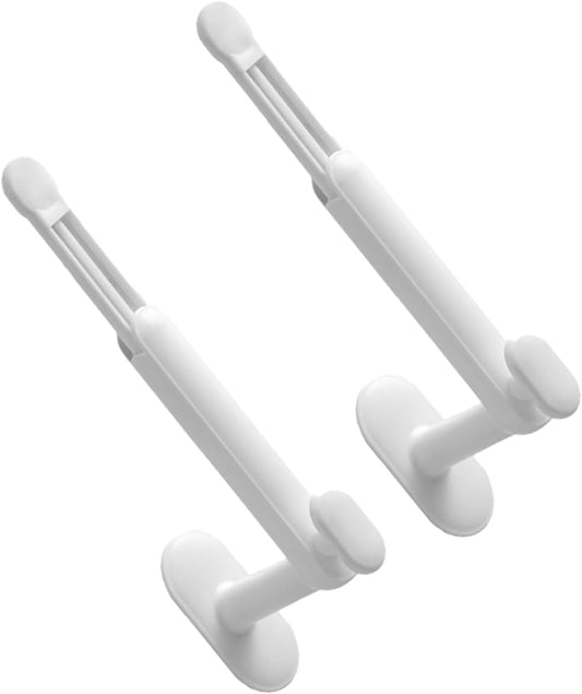 2 Pack Adjustable Hair Accessory Organizer with Hair Tie Holder White.