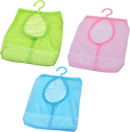 3 Pack Multifunctional Pouch Set - 29x24cm - Blue Pink Green - Versatile Storage Solution.
