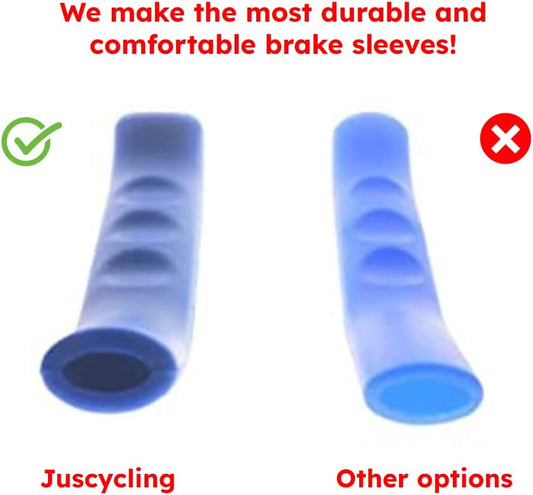Silicone Bike Handlebar Grips Set 75x12mm Black Red Green Blue Yellow 5 Pairs Universal Fit.