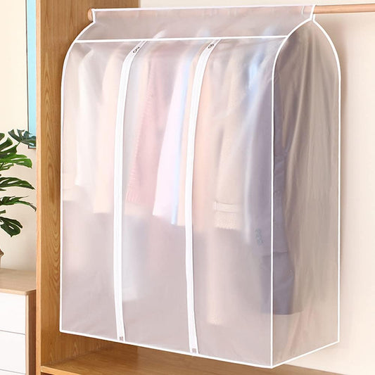 Waterproof Dustproof Clothes Storage Box Transparent White Large Capacity 39.3 x 19.7 x 47.2 Inch Clothing Organizer Container.