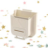 Wall-Mounted Foldable Kitchen Cabinet Door Bin 22x20x12cm 3-in-1 Space-Saving Grey.