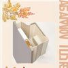 Wall-Mounted Foldable Kitchen Cabinet Door Bin 22x20x12cm 3-in-1 Space-Saving Grey.