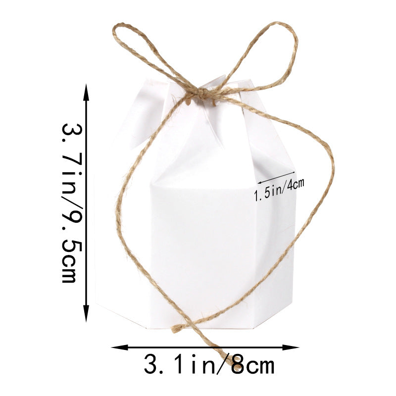 9 Pack Kraft Paper Gift Boxes with Jute String for Treats Party Wedding Favors