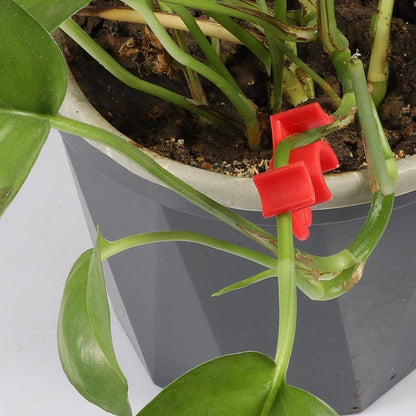 40 Pcs 90 Degree Plant Trainers Reusable Support Clips for Tomatoes Fruit Trees Greenhouse Use Red