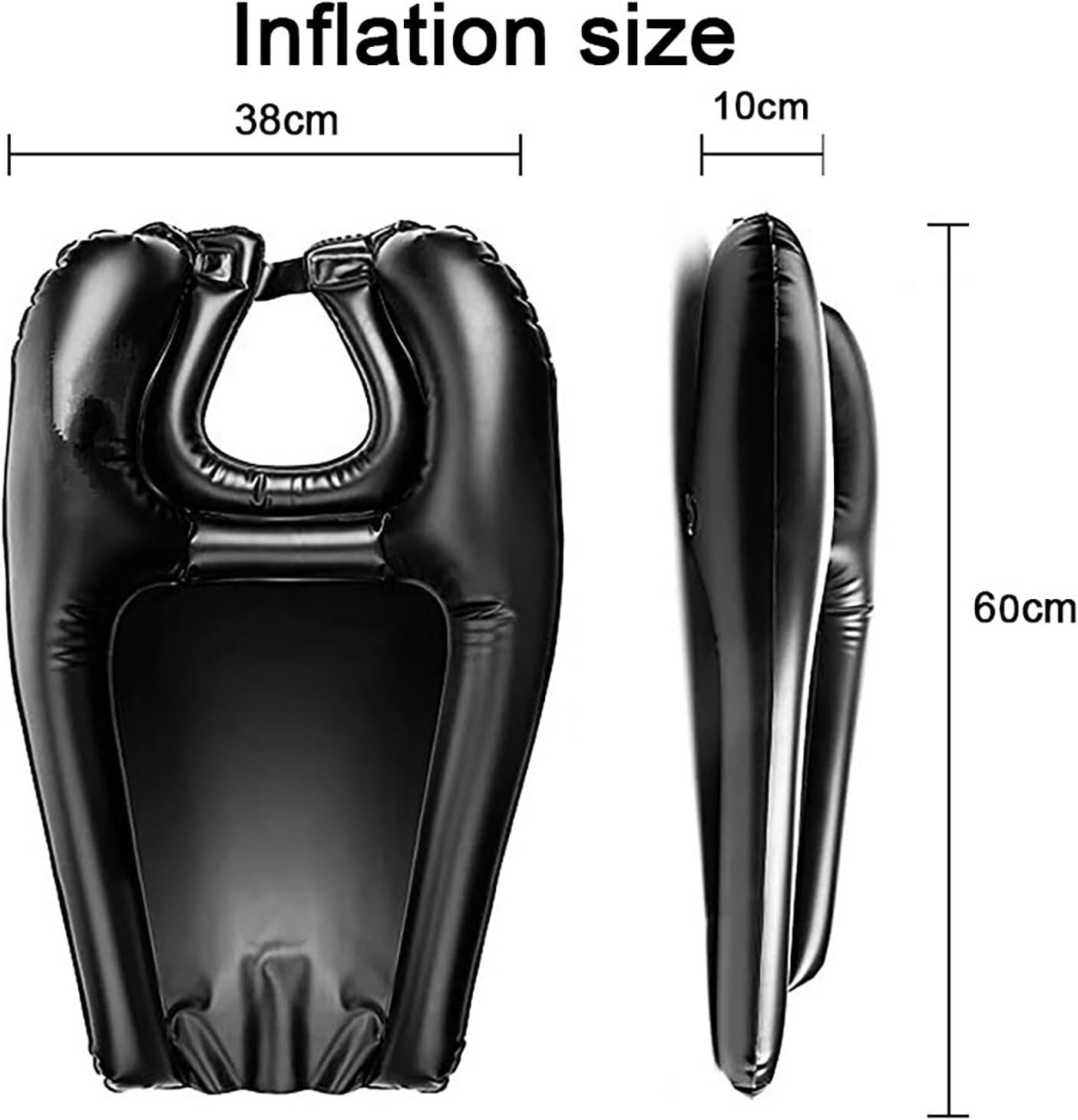 Portable Shampoo Basin - Comfortable Hair Care Without Bending - Ideal for Limited Mobility - Black - Set of 1.