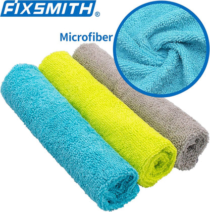Microfiber Cleaning Cloth - Pack of 8, Size: 12 x 16 in& Microfiber Cleaning Cloth, 20 Pack Cleaning Rags, Cleaning Towels for Housekeeping.