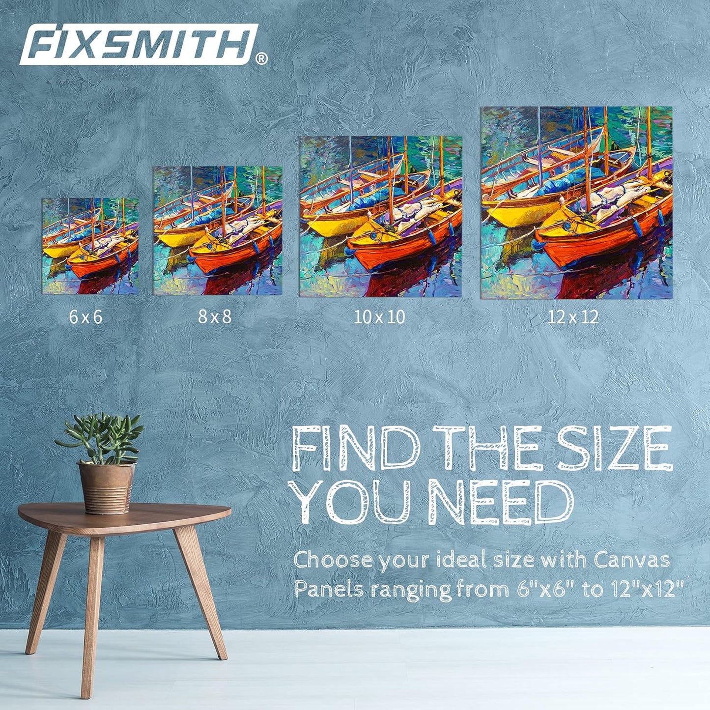 Painting Canvas Panel Boards - 5x7 Inch 24 Pack with 6 x6 Inch Canvas Panel Super Value 12 Pack Canvases,100% Cotton, Artist Canvas Board, Mini Canvas Boards