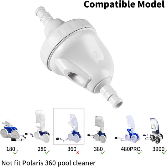 Upgraded G52 Backup Valve Replacement for Polaris Pool Cleaner Parts,Compatible with Zodiac Polaris 180 280 380 480 3900 Pool Cleaners (1, White)