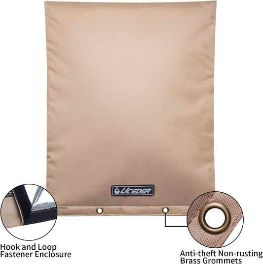Backflow Preventer Insulation Cover -Sprinkler Covers for Outside-600D Waterproof Winter Water Well Pump Cover Perfect for Pipe Freeze Protection and Pressure Vacuum Breaker (16" W x 20" H)