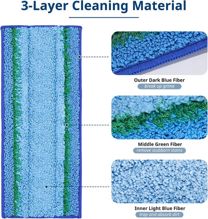 6 Pack M6 Wet Mopping Pads Washable and Reusable M6 Wet Mopping Pads Compatible with Braava Jet m6 Series (6110) (6012) (6112) (6113) Ultimate Robot Mop