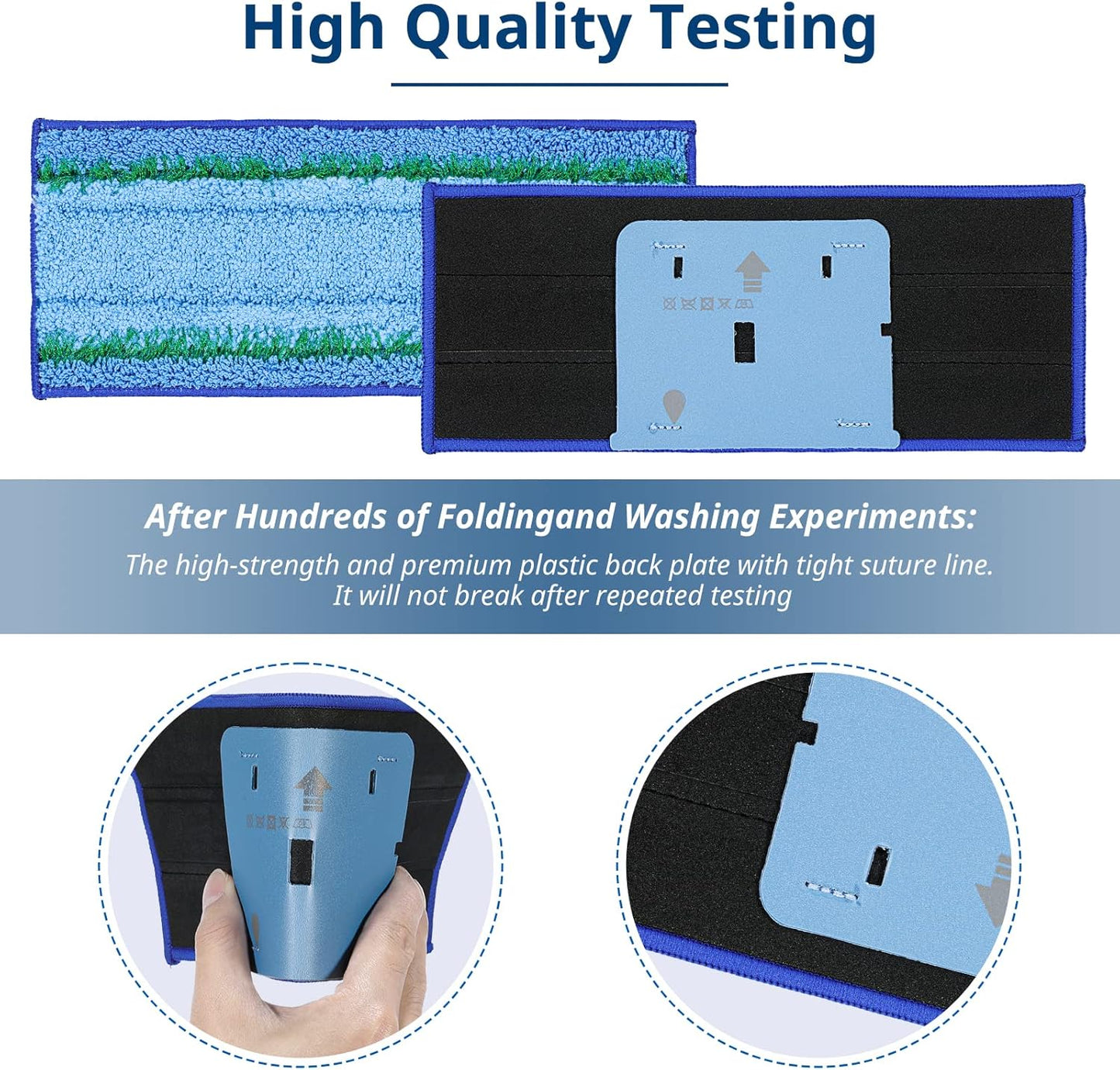 6 Pack M6 Wet Mopping Pads Washable and Reusable M6 Wet Mopping Pads Compatible with Braava Jet m6 Series (6110) (6012) (6112) (6113) Ultimate Robot Mop