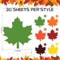 Glenmal 540 Sheets Thanksgiving Fall Leaf Sticky Notes Autumn Sticky Notepads Maple Leaves Shape Self Stick Cute Colorful Maple Leaf Note Memo Pad for Write Office Home, 3.15 Inch 18 Pads 6 Colors