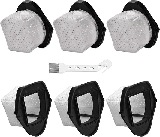 SV780 Dust Cup Filter Replacement Compatible with Shark Cordless Hand Vacuum SV75Z SV728N SV726N Directly Replaces Part # XF769, XSB726N Pack of 6 with 1 Pcs Cleaning Brush