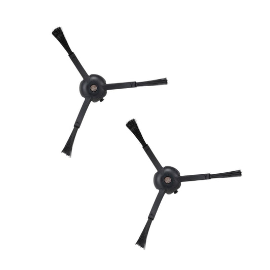 Side Brushes Replacement (2 Pieces) for S8 Pro Ultra, S7 Max Ultra, Qrevo,  Qrevo Slim, Series of S7 MaxV/S7/Q7Max/Q8 Max/S8/Q7/Q5/S6/S5/S4/E5/E4/E3/E2 Robot Vacuum Cleaner, Black