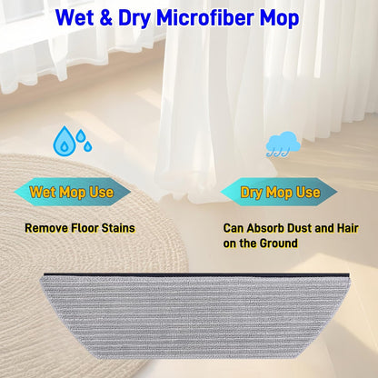 Replacement Mop Pads Compatible with Shark AV2800ZE RV2820YE RV2820ZE AV2820S AV2820AE RV2800AE RV2800S PowerDetect Never Touch Pro Robot Vacuum,Washable Reusable Replacement Microfiber Soft Mop Pads