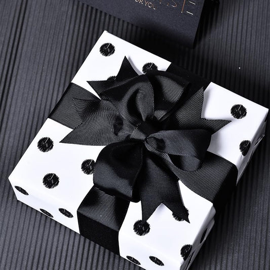 Black Grosgrain Ribbon 1 1/2 inch 50 Yards Black Ribbon for Gift Package Wrapping Floral Design Crafting Party Wedding Decorations