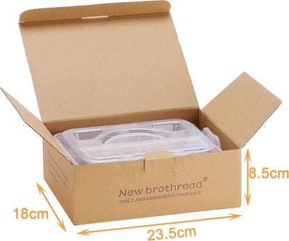 1 Layer Stackable Clear Storage Box/Organizer for Holding 20 Spools Home Embroidery & Sewing Thread (Spool Size Requirement: Height≤2.2"/5.6CM; Width≤1.69"/4.3CM)