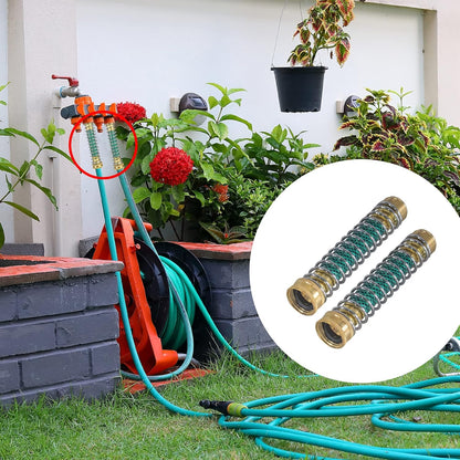 Garden Hose Protector, Hose Extension Adapter with Coil Spring, 2 Pack