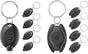 10 Pack LED Keychain Flashlight Mini LED Keychain Light Portable Ultra Bright Battery Powered Key Ring Torch for Outdoor Camping Hiking and Emergency Lighting, Black Shell