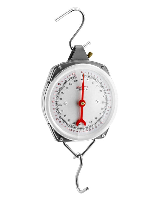 Precision Hanging Scale, 110lbs / 50kg Capacity, Dual Unit, Heavy Duty