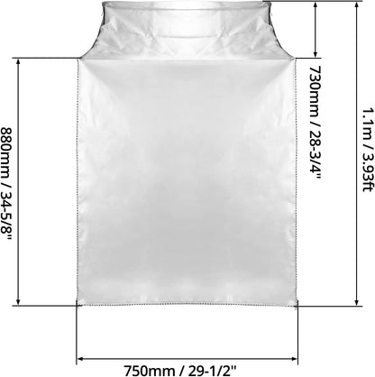 Washer and Dryer Covers, Heavy Duty Waterproof Washing Machine Cover for Most Top Load or Front Load Machine, Dustproof, All Weather Protection, 29" W x 28" D x 43" H