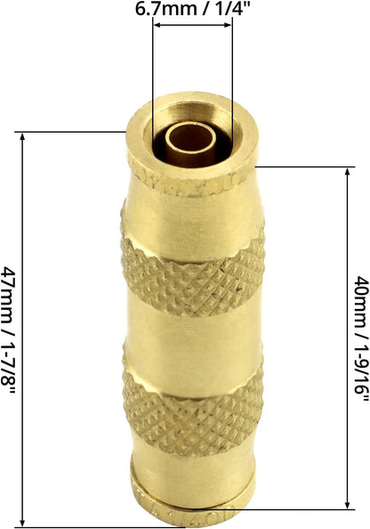 1/4" Push To Connect Fittings - 10 Pack Air Compressor Quick Connect Dot Air Line Pneumatic Hose Fittings
