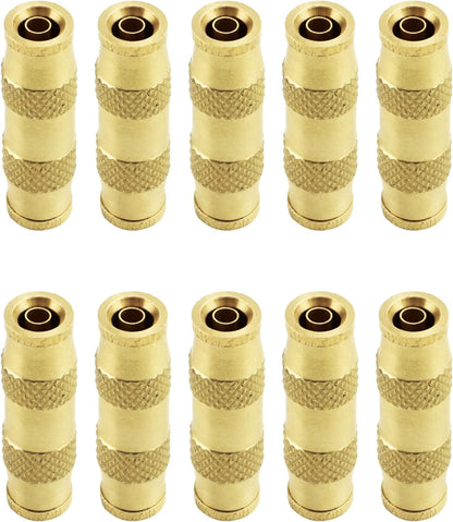 1/4" Push To Connect Fittings - 10 Pack Air Compressor Quick Connect Dot Air Line Pneumatic Hose Fittings