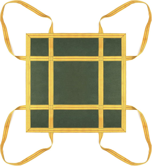 Heavy-Duty Canvas Cargo Lifting Pad Net - 3.28ft x 3.28ft Reinforced Handle Lifting Net for Construction, Logistics, and Transport, 2645lbs Load Capacity, Non-Slip Material