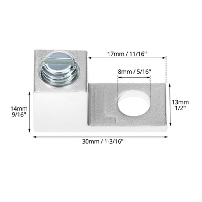 Aluminum Alloy Mechanical Lugs, Terminal Mechanical Lug, Set of 50, Tin Plated with High-Strength Low-Resistance Structure