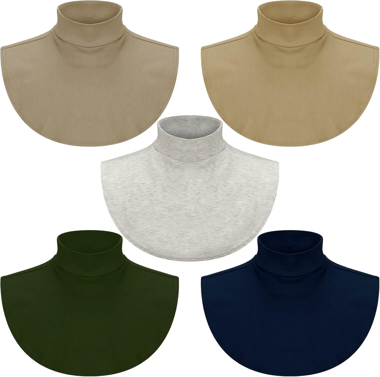 Fake Turtleneck Dickey Collars Women Half Top Mock Collar Neck Wear in Sweater Hoodie High Neck Mock Collar