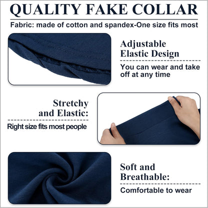 Fake Turtleneck Dickey Collars Women Half Top Mock Collar Neck Wear in Sweater Hoodie High Neck Mock Collar
