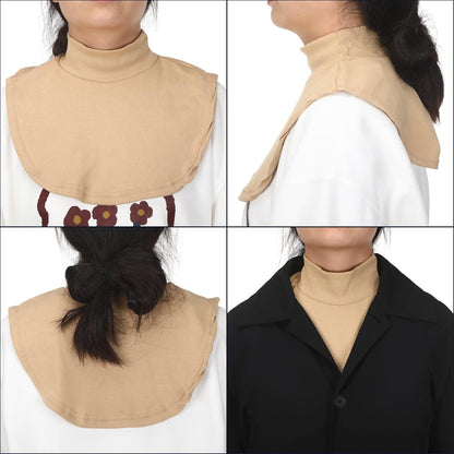 Fake Turtleneck Dickey Collars Women Half Top Mock Collar Neck Wear in Sweater Hoodie High Neck Mock Collar