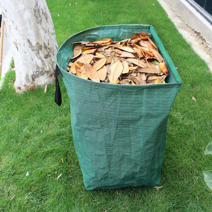 2-Pack 53 Gallon Dustpan-Type Yard Waste Bags, Reusable Heavy Duty Collapsible Garden Leaf Bags, Leaf Collector for Leaves, Lawn Debris & Grass Clippings