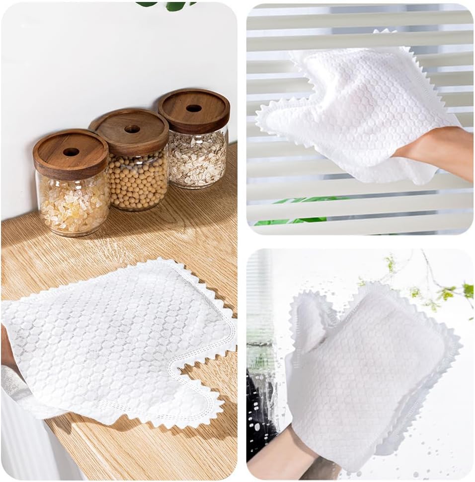 Multi-purpose Washable Dusting Gloves, 2026 Dual-Sided Pet Hair Cleaning Gloves Reusable Wet Dry Kitchen Mitt