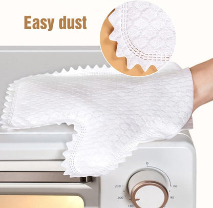 Multi-purpose Washable Dusting Gloves, 2026 Dual-Sided Pet Hair Cleaning Gloves Reusable Wet Dry Kitchen Mitt