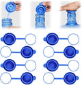 5 Gallon Water Jug Cap, 2024 New Leak Proof 5 Gal Water Jug Cap 3 and 5 Gallon Water Jugs Replacement Cover, Upgrade No Spill Food Grade Silicone Replacement Gallon Caps Multipack (8)