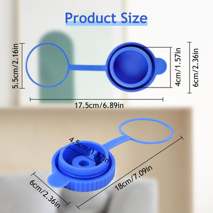 5 Gallon Water Jug Cap, 2024 New Leak Proof 5 Gal Water Jug Cap 3 and 5 Gallon Water Jugs Replacement Cover, Upgrade No Spill Food Grade Silicone Replacement Gallon Caps Multipack (8)