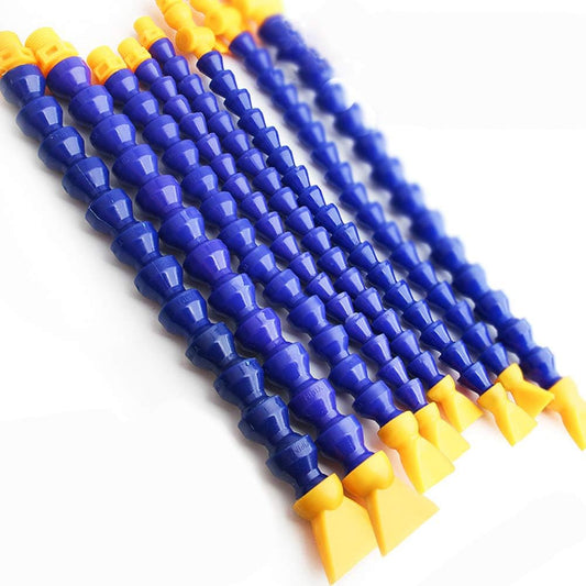 1/2" Thread Water Oil Coolant Hose Pipe Plastic Adjustable Flexible Cooling Tube for Hydraulic Machinery/Water Cooling System (Pack of 10)