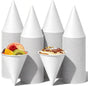 400 Count 4.5 oz Paper Snow Cone Cups, Paper Ice Cream Cups, Disposable Cone Cups for Shaved Ice, Candies, Popcorn, Cherry, Desserts